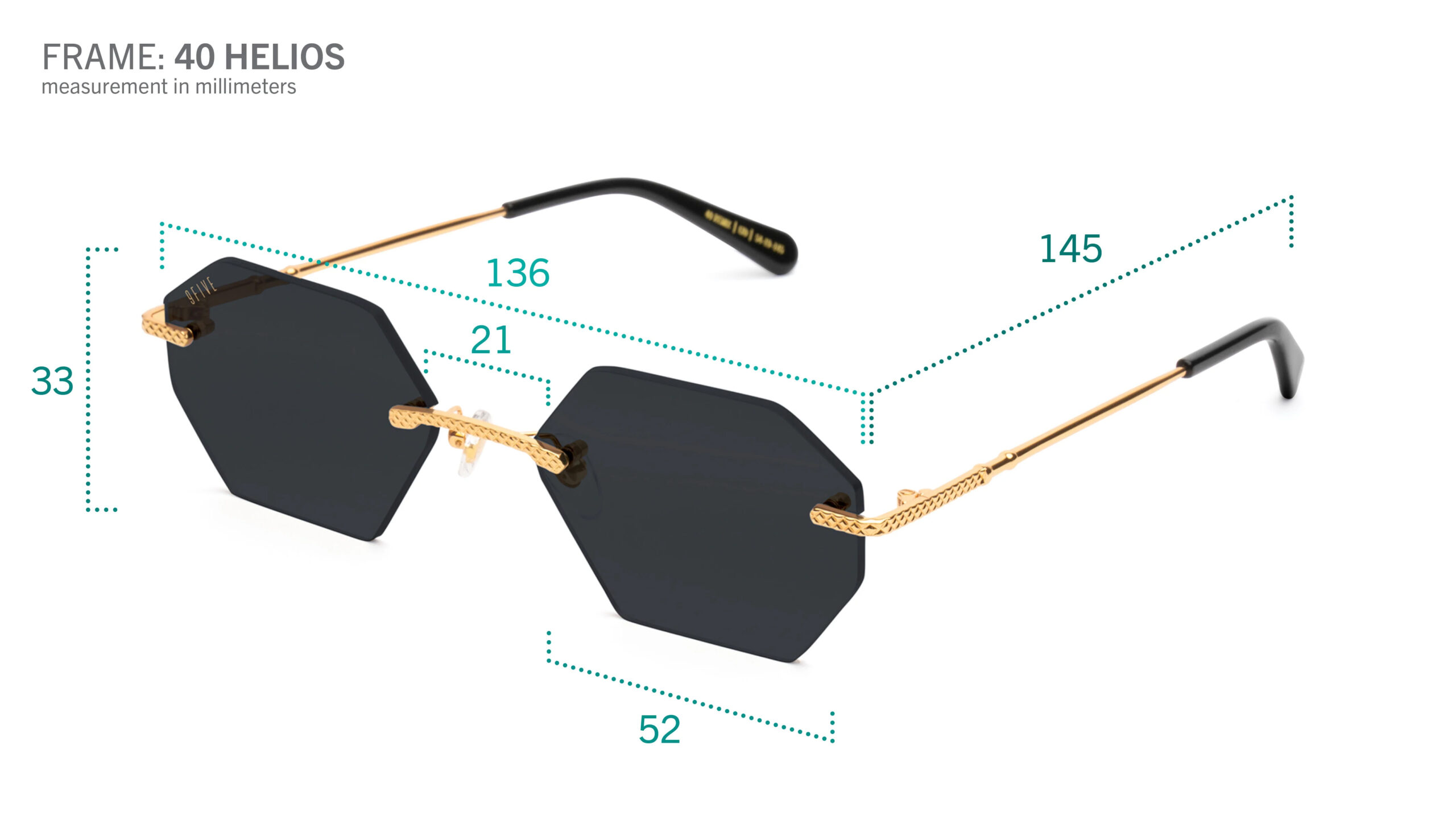 サングラスサイズ詳細